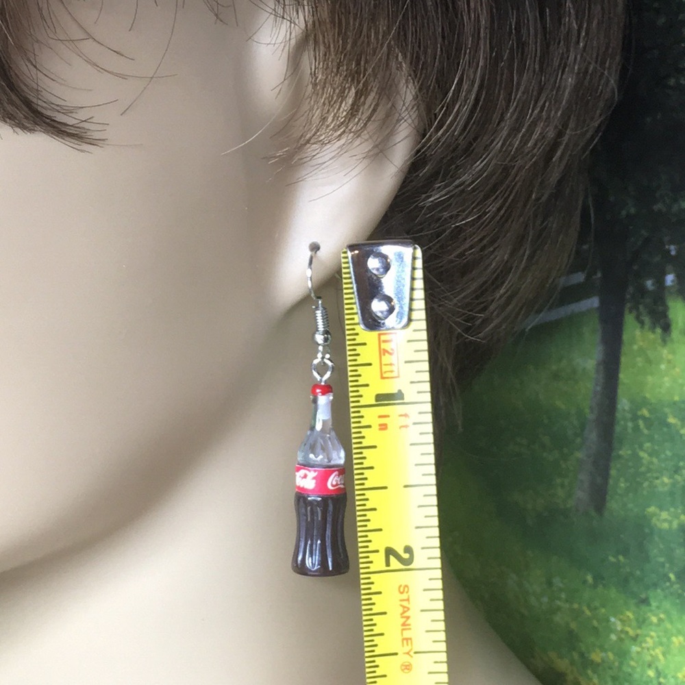 Coca Cola Bottle Earrings - Picture 7 of 8